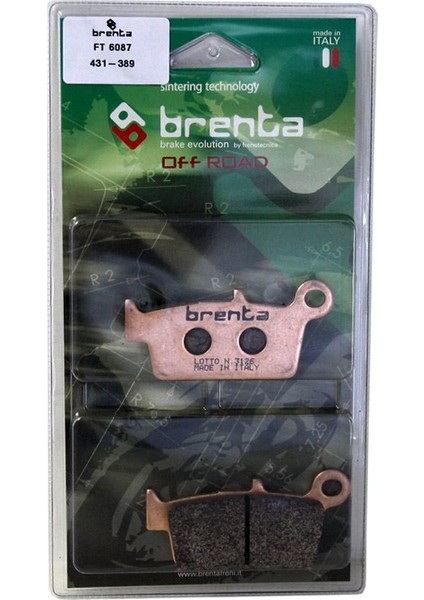 Brenta Kawasaki KX 125 Disk Sinter Metal Off-Road Fren Balata Arka (1995-2008)