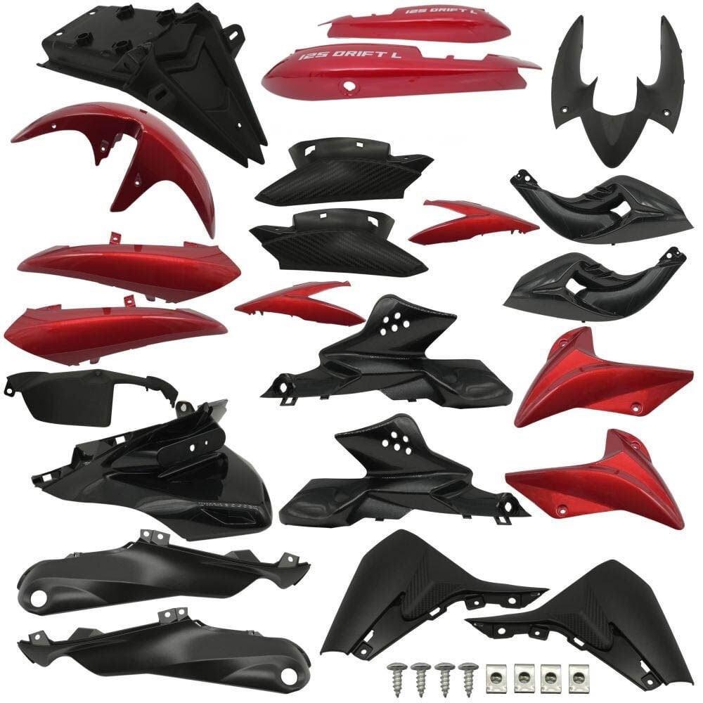 Mondial Drift 125 L Kırmızı Kaporta Seti (Komple) Mondial Drift 125 L Kırmızı Kaporta Seti (Komple)