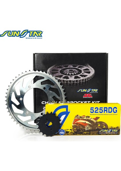 Sunstar Zincir Dişli Seti Kawasakı Z 1000 Sx (1000 Cc) (2011-2019) / Zincir : 525RDG (ÇELIK)-112 / Dişli: (15T-41T) Sunstar Zincir Dişli Seti Kawasakı Z 1000 Sx (1000 Cc) (2011-2019) / Zincir : 525RDG (ÇELIK)-112 / Dişli: (15T-41T)