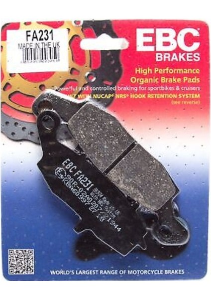 Ebc Kawasakı Klr 650 1995-2007 Ön Fren Balata
