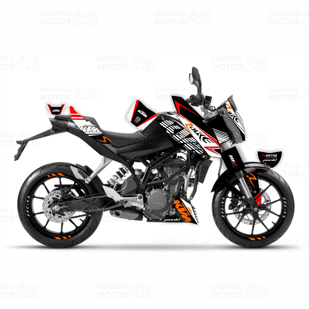 KTM Duke 125 R Design Sticker Set (2011-16) KTM Duke 125 R Design Sticker Set (2011-16)