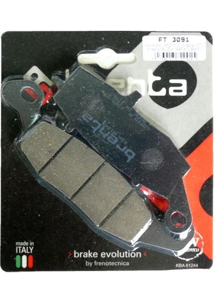 Brenta Kawasaki VN 900 CLASSIC Disk Sağ Fren Balata Arka (2006-2017)