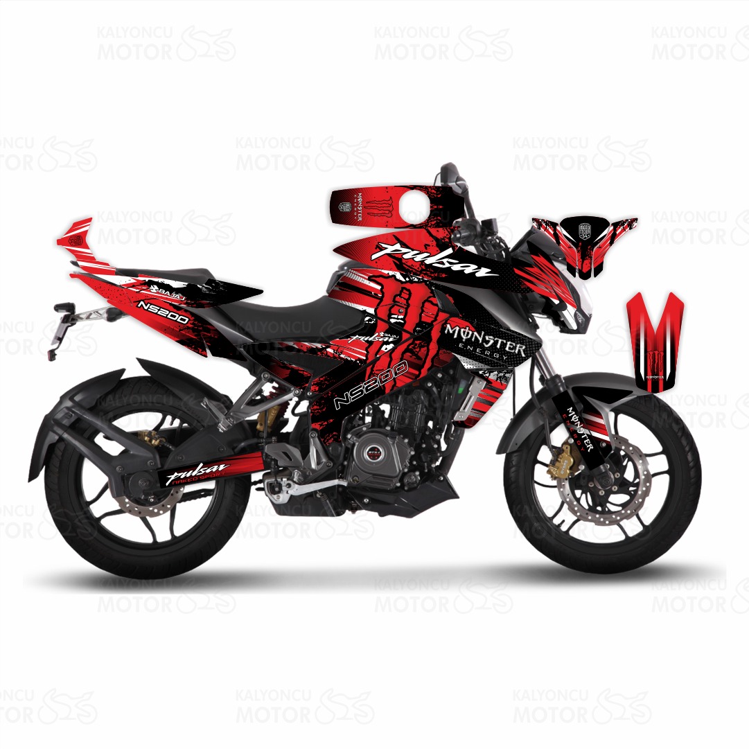Bajaj Pulsar NS 200 Monster Energy Design Bajaj Pulsar NS 200 Monster Energy Design
