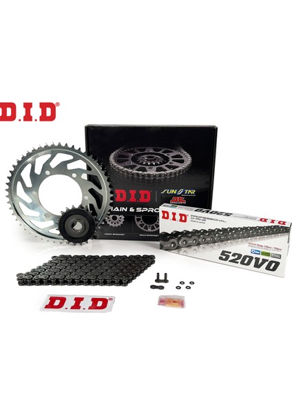DID Dıd Zincir Dişli Seti Kawasakı Zx-6r Nınja (636 Cc) (2013-2020) / Zincir : DID-520 ORING-112 / Dişli: Jt (16T-43T) DID Dıd Zincir Dişli Seti Kawasakı Zx-6r Nınja (636 Cc) (2013-2020) / Zincir : DID-520 ORING-112 / Dişli: Jt (16T-43T)