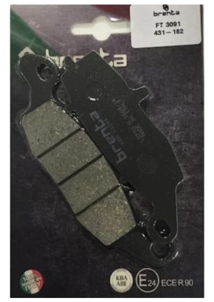 Brenta Kawasakı Z 750 S Ön Sağ Fren Organik 1 Takım Balata Brenta Brenta Kawasakı Z 750 S Ön Sağ Fren Organik 1 Takım Balata Brenta