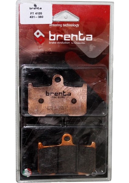 Brenta Kawasaki ZX-9 R Disk Sinter Metal Fren Balata Ön (2002-2004)