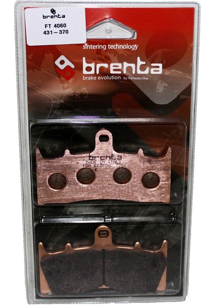 Brenta Kawasaki ZX-7 R NINJA Disk Sinter Metal Fren Balata (1996-2003)