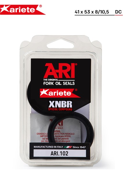 Ariete Kawasaki Er-6f / R6-N 650 2006 - 2016 Arı 102 Orjinal Ön Amortisör Yağ Keçesi 41X53X8-10,5 Ariete Kawasaki Er-6f / R6-N 650 2006 - 2016 Arı 102 Orjinal Ön Amortisör Yağ Keçesi 41X53X8-10,5