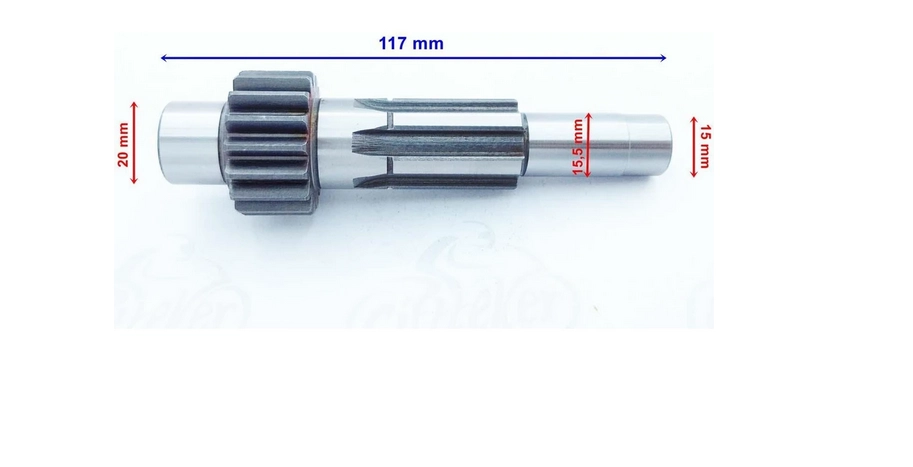 KUBA Atv KUBA-LX200 Şanzıman Mili 17T 117 - 15,60 mm Setli (2020 - ....) Öm KUBA Atv KUBA-LX200 Şanzıman Mili 17T 117 - 15,60 mm Setli (2020 - ....) Öm