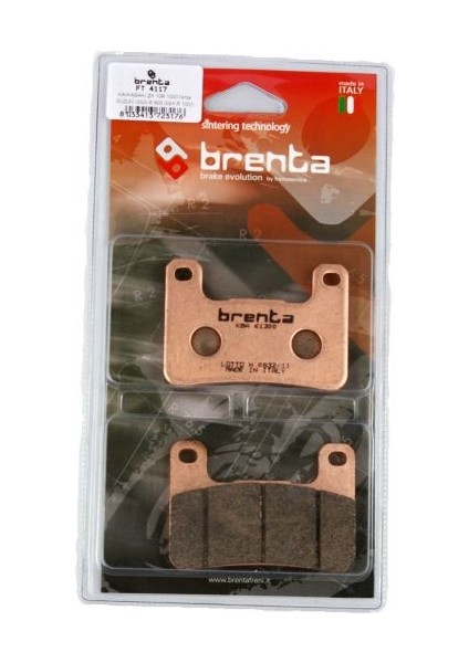 Brenta Kawasaki ZX-6 R 636 Disk Sinter Metal Fren Balata Ön (2013-2015)