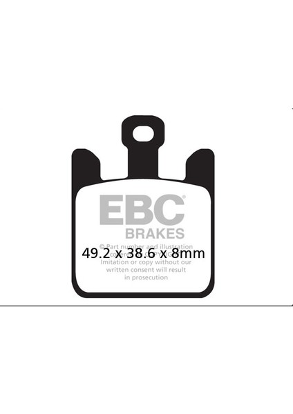 Ebc Kawasaki Zx-6r 600 2003 - 2006 Sinterli Ön Fren Balatası Ebc