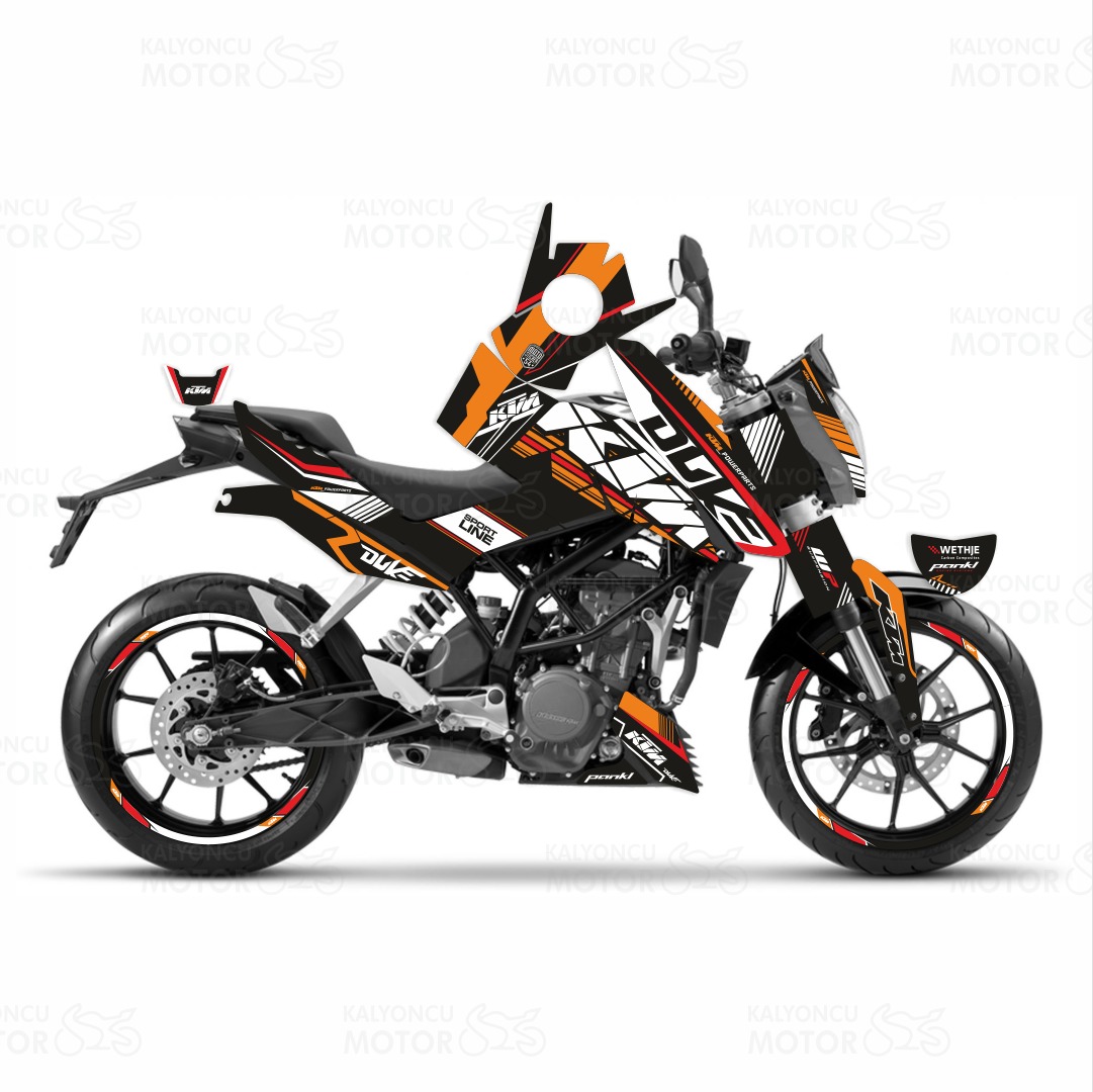 KTM Duke 390 Sport Line Sticker Seti