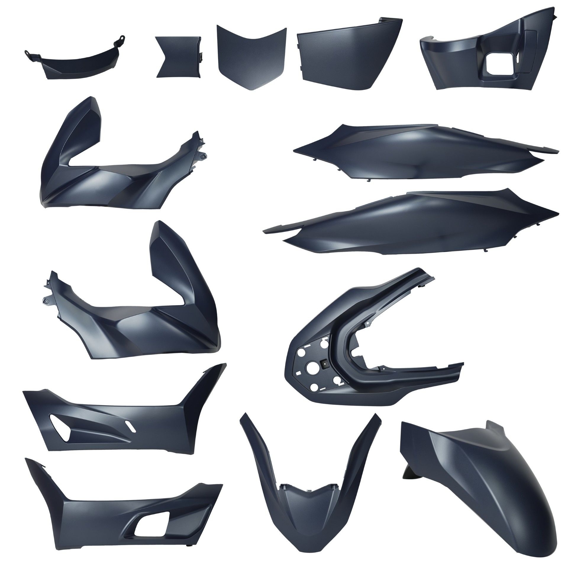 Honda PCX 125 Mat Mavi Kaporta Seti 2021-23 Honda PCX 125 Mat Mavi Kaporta Seti 2021-23