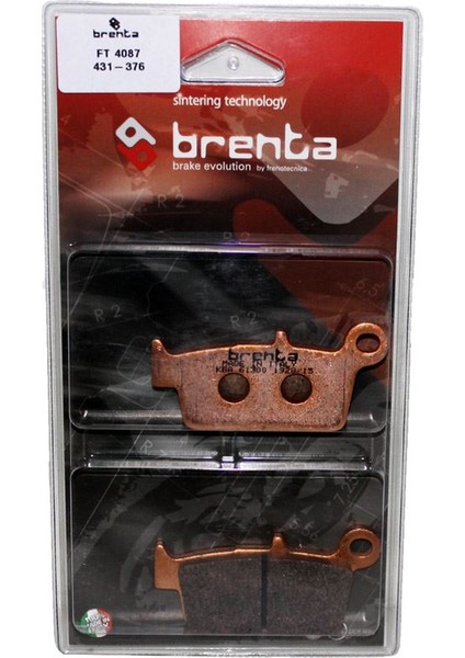 Brenta Yamaha YZ 125 Disk Sinter Metal Fren Balata Arka (1999-2001) Brenta Yamaha YZ 125 Disk Sinter Metal Fren Balata Arka (1999-2001)