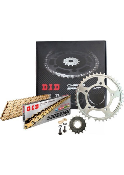 DID Dıd Kawasaki Zx-14 R Zincir Dişli Seti (2006-2011) Zvmx Zincir (Gold Renk)