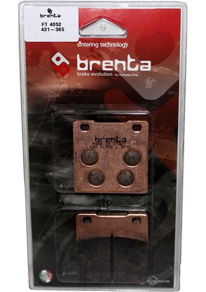 Brenta Suzuki GSX-R 1100 Disk Sinter Metal Fren Balata Arka (1986-1992) Brenta Suzuki GSX-R 1100 Disk Sinter Metal Fren Balata Arka (1986-1992)