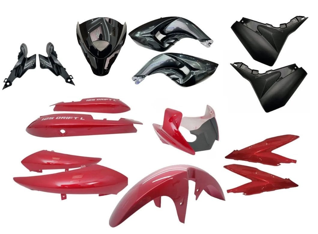 Mondial Drift 125 L Kaporta Seti Kırmızı Mondial Drift 125 L Kaporta Seti Kırmızı