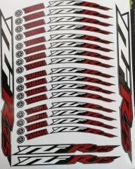 Yamaha YZF R25 Jant Şeridi Kırmızı Yamaha YZF R25 Jant Şeridi Kırmızı