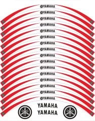 Yamaha R 25 Jant Şeridi Beyaz - Kırmızı