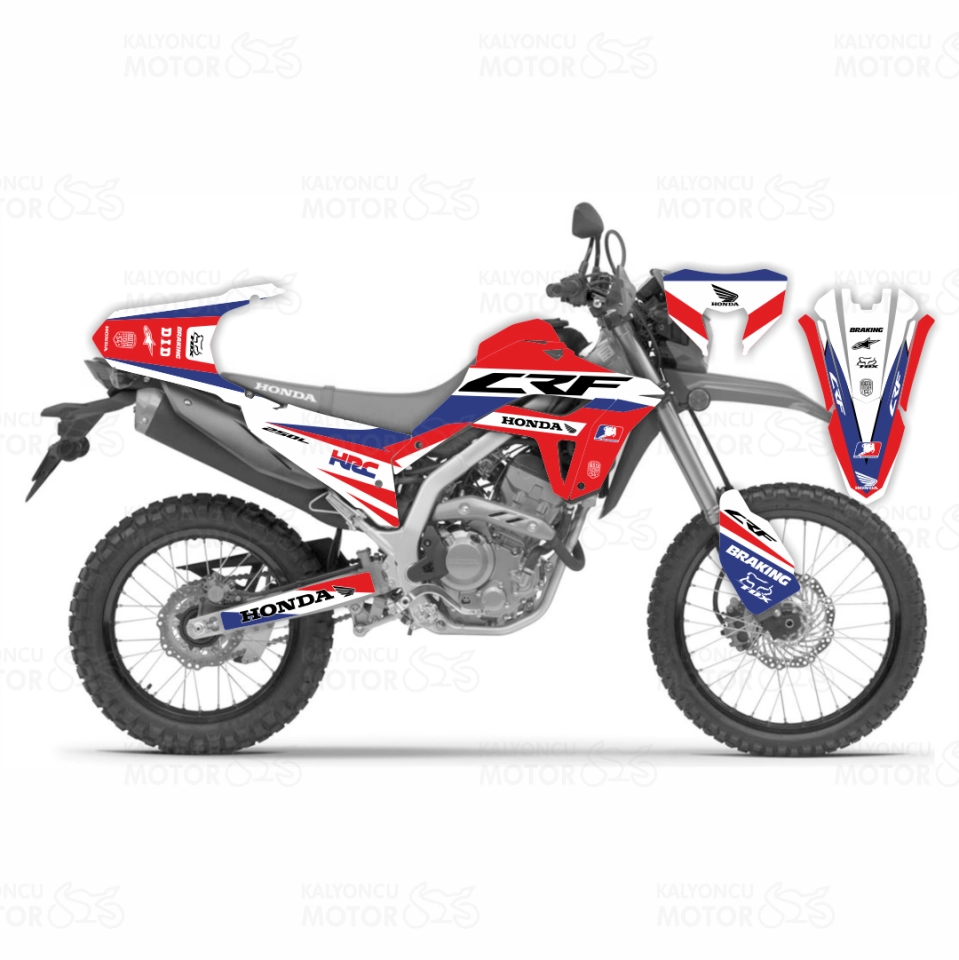Honda CRF 250 L v2 2021-2024 HRC Design Sticker-Set Honda CRF 250 L v2 2021-2024 HRC Design Sticker-Set