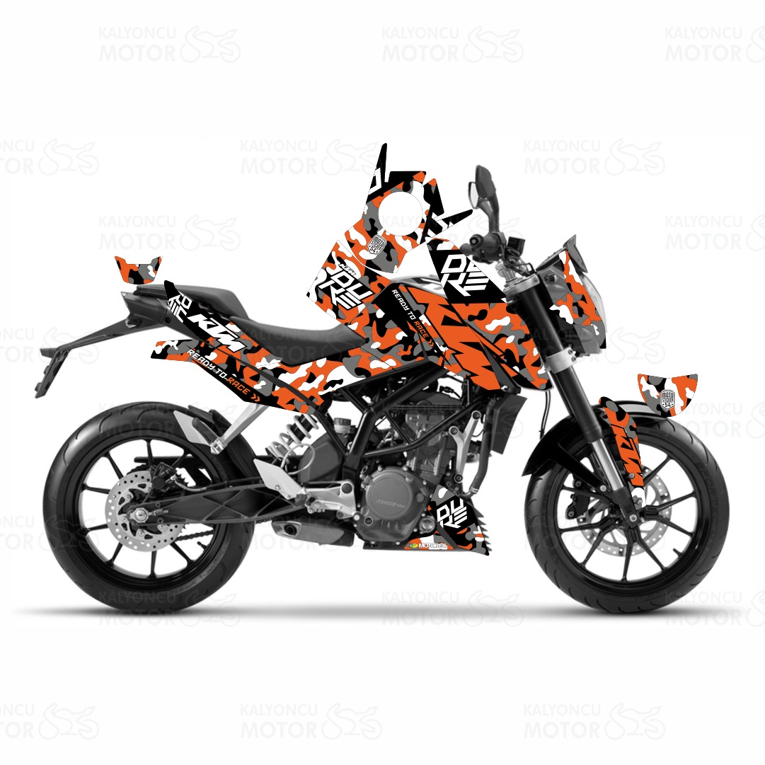 KTM Duke 125 Camouflage Design Sticker Set (2011-2016)