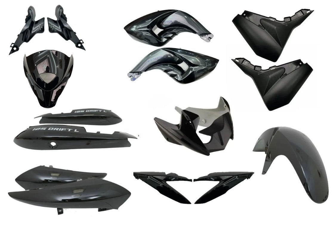 Mondial Drift 125 L Kaporta Seti Siyah Mondial Drift 125 L Kaporta Seti Siyah