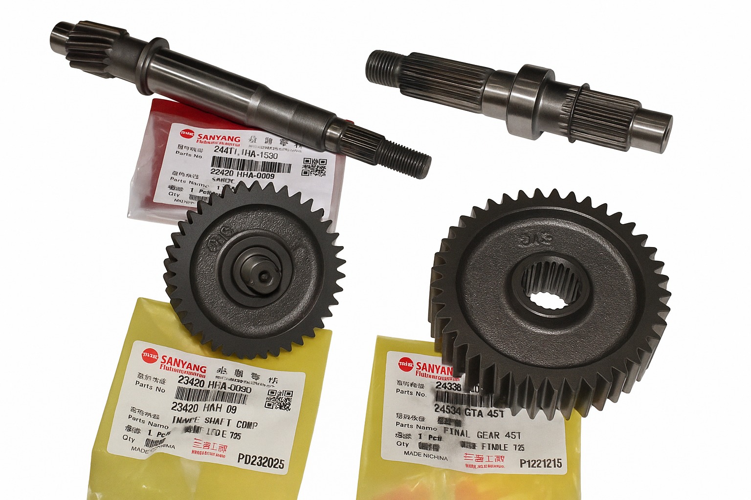 Sym Fiddle 2 125 - Orbit 2 125 - Jet 4 125 - Allo 125 Şanzıman Dişli Seti Oem