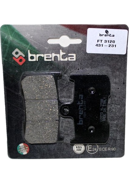 Brenta Kawasaki ZX-9 R Disk Fren Balata Ön (2002-2004) Brenta Kawasaki ZX-9 R Disk Fren Balata Ön (2002-2004)
