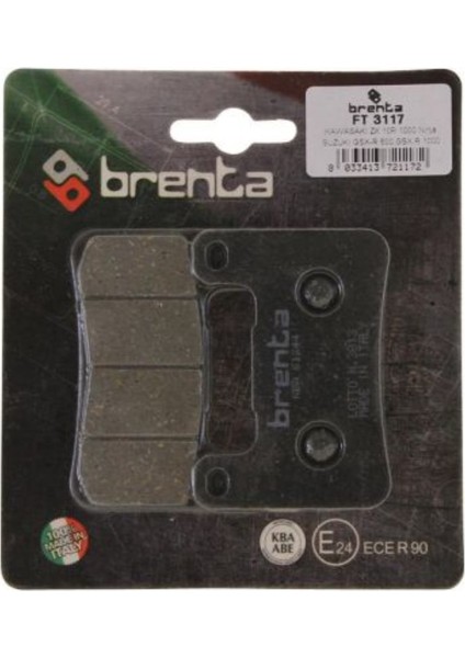 Brenta Kawasaki Z 1000 Sx Ön Fren Balata Brenta (Made In Italy) Brenta Kawasaki Z 1000 Sx Ön Fren Balata Brenta (Made In Italy)