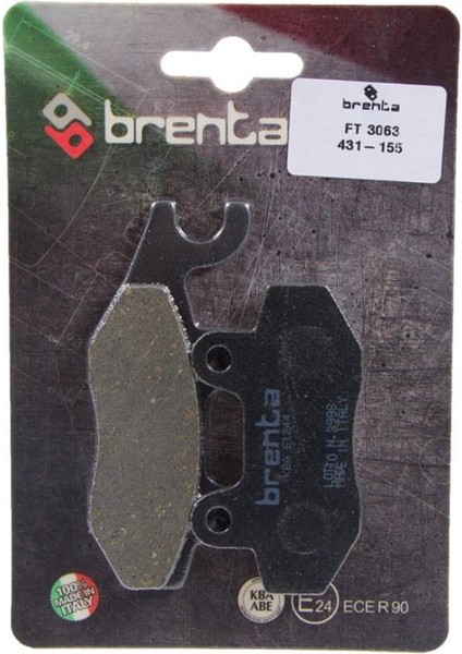 Brenta Kawasaki Kx 250 Ön Fren Balata Brenta (Made In Italy)