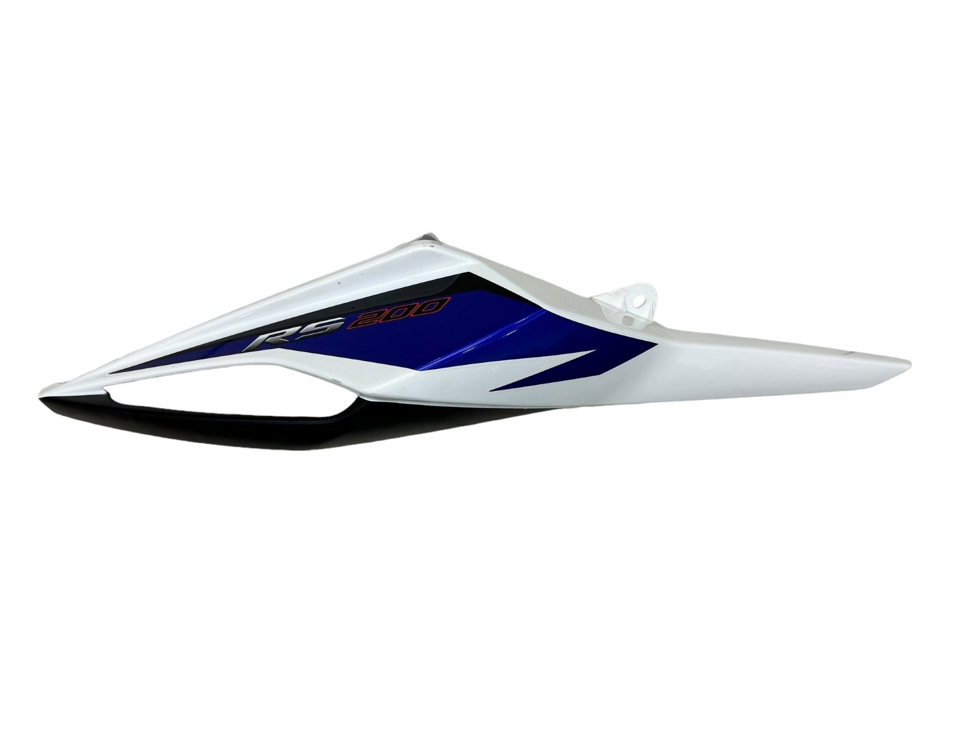 Bajaj Pulsar RS 200 Sele Altı Panel Sağ Mavi Beyaz Bajaj Pulsar RS 200 Sele Altı Panel Sağ Mavi Beyaz