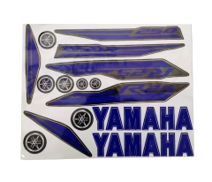 Yamaha YZF R25 Sticker Seti Mavi Siyah Yamaha YZF R25 Sticker Seti Mavi Siyah