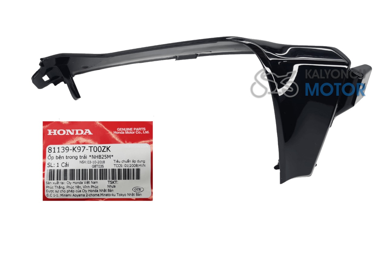 Honda PCX 125 Torpido Sol Çerçeve Siyah 2018-2020 Honda PCX 125 Torpido Sol Çerçeve Siyah 2018-2020