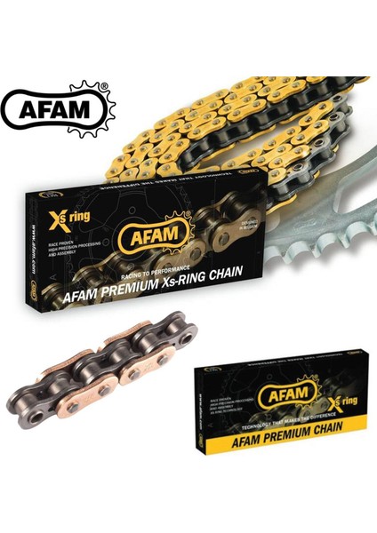 Afam A520-114XMR3 1991-1996 Kawasaki El 250 Uyumlu Zincir Xmr3 Xring Çelik Renk