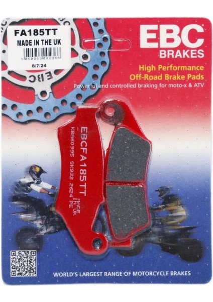 Ebc Kawasakı Kx 450 F Cross Yarı Sinter Arka Fren Balata