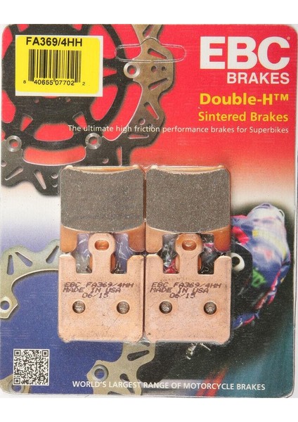 Ebc FA369/4HH 2004-2007 Kawasaki Ninja ZX-10R Uyumlu Ön Fren Balatası Sinterli Balata