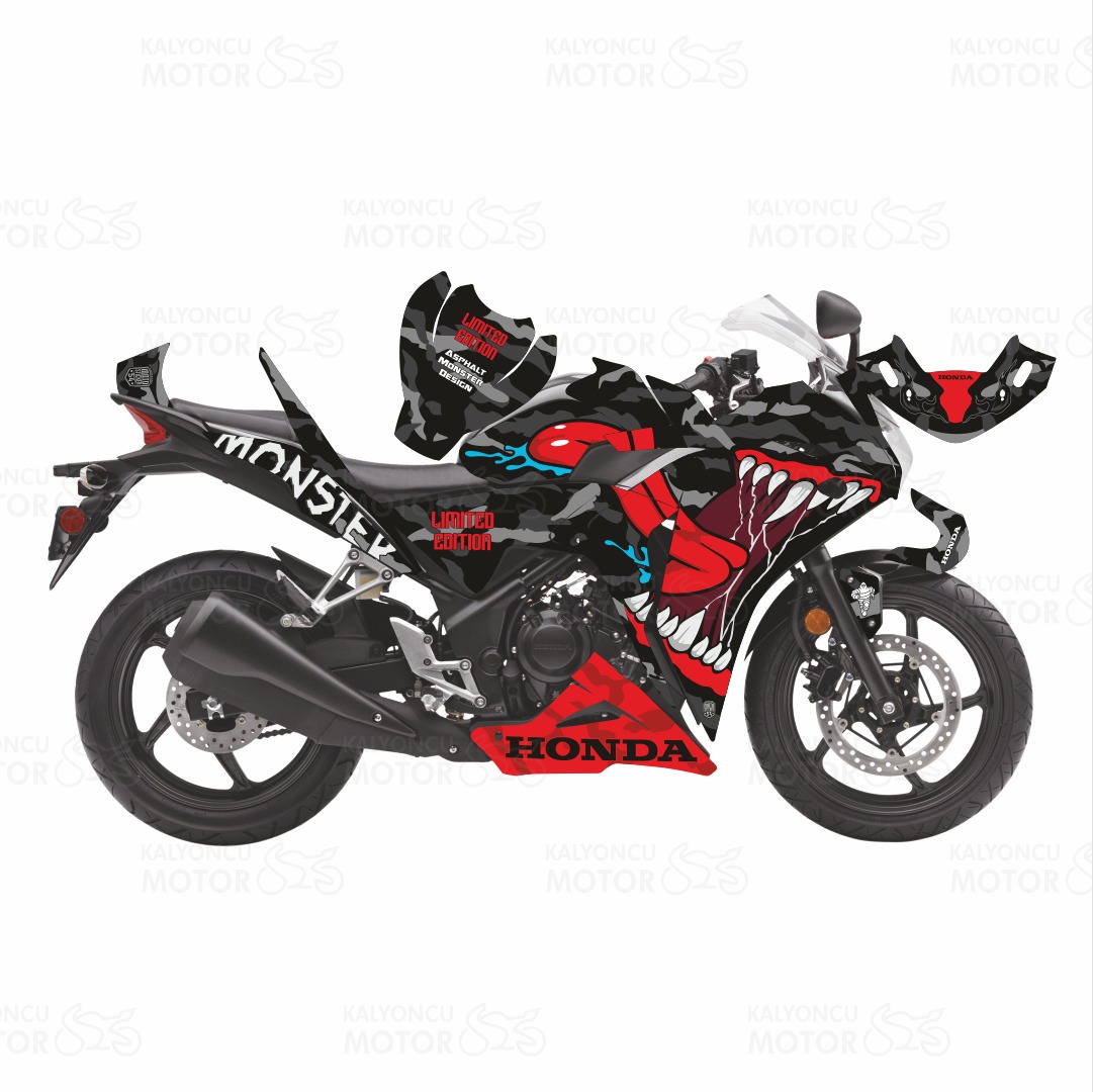 Honda CBR 250 R Sticker Set Asphalt Monster (2011-2013) Honda CBR 250 R Sticker Set Asphalt Monster (2011-2013)