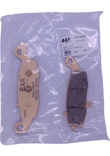 Suzuki Bak Brakes Fmb-032R-S Suzuki V-Strom Dl 650, Vl 800 Volusia, Gsx 600F.Kawasakı Vn 1600. Ön Sağ Fren Balatası Yarı Sinter Kalite Suzuki Bak Brakes Fmb-032R-S Suzuki V-Strom Dl 650, Vl 800 Volusia, Gsx 600F.Kawasakı Vn 1600. Ön Sağ Fren Balatası Yarı Sinter Kalite