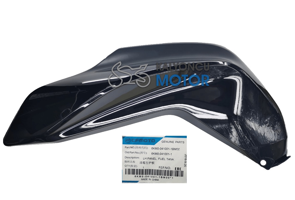 CF Moto NK 250 Benzin Deposu Sol Plastik Kapak Parlak Siyah