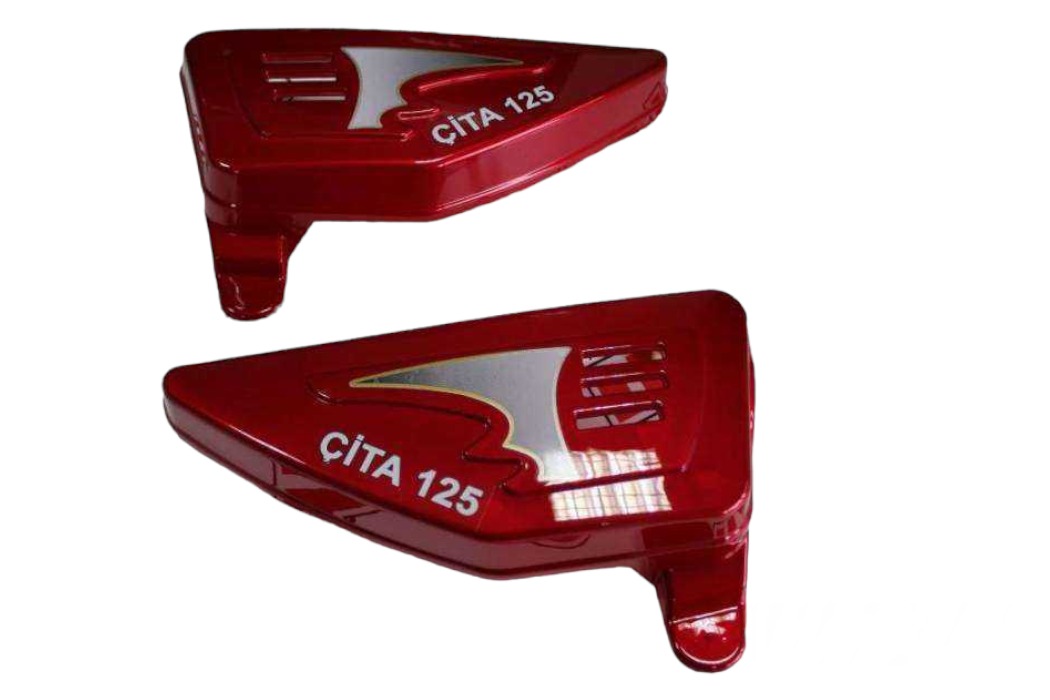 CITA 125 SİYAH YAN KAPAK KIRMIZI