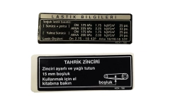 Honda Titan Zincir Kapak Etiketi Orjinal