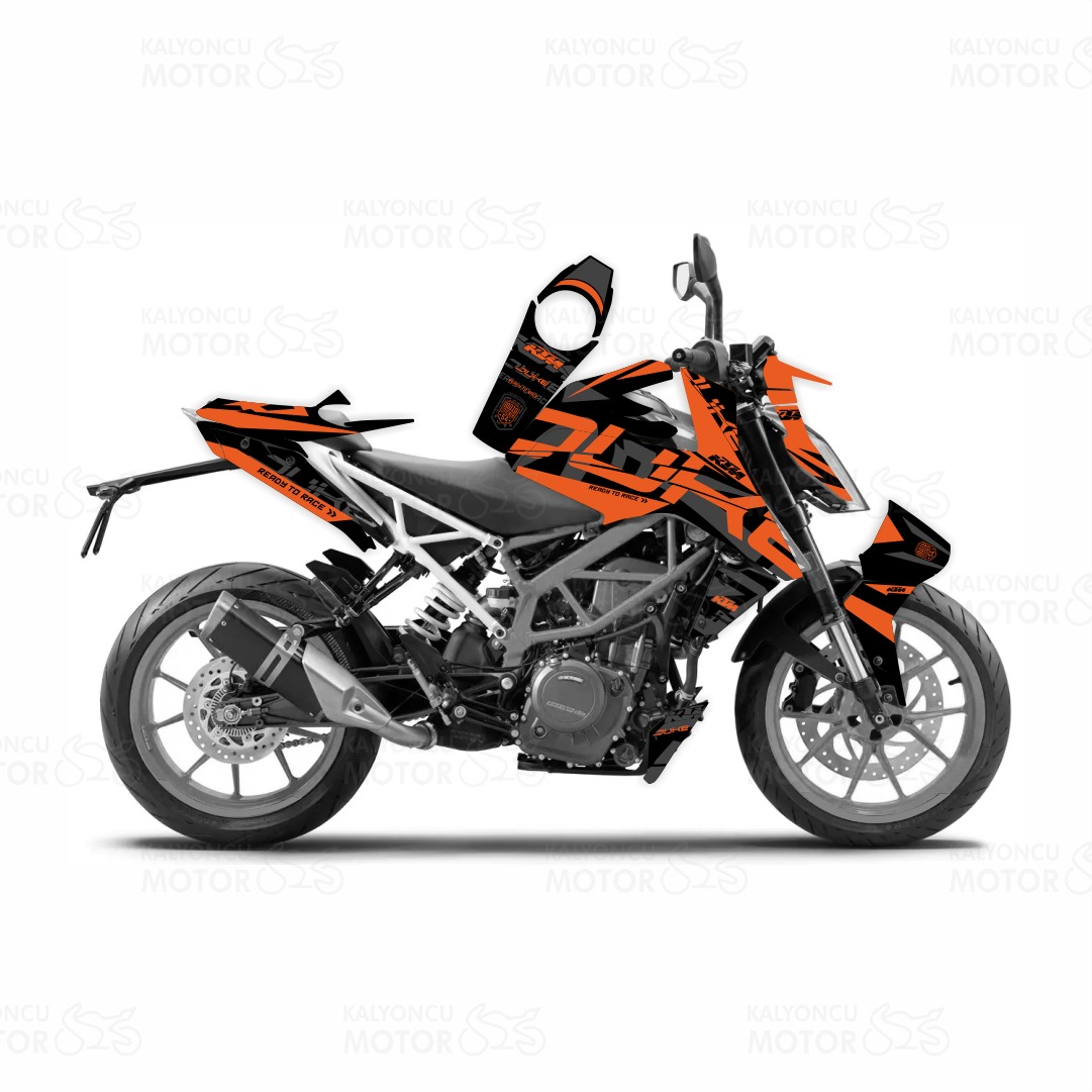 KTM Duke DK001 Design Siyah Turuncu Koyu Gri (2017-2022) KTM Duke DK001 Design Siyah Turuncu Koyu Gri (2017-2022)