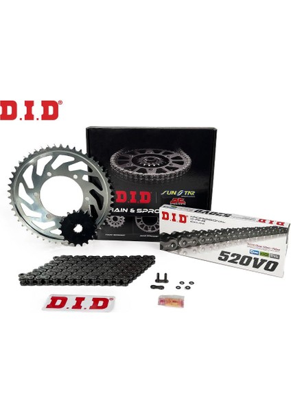 DID -Jt 2006-2016 Kawasaki Er-6 F Uyumlu Zincir Dişli Set Oring Zincir Çelik Renk