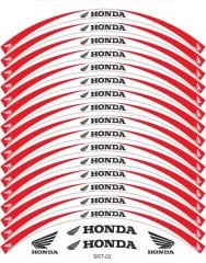 Honda CB 125 F Jant Şeridi Beyaz - Kırmızı Honda CB 125 F Jant Şeridi Beyaz - Kırmızı