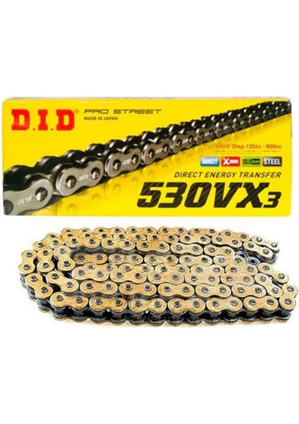 DID DID-530VX3 (GOLD)-118 Zincir Kawasakı Zzr / ZX-14R 1400CC (2012-2020)