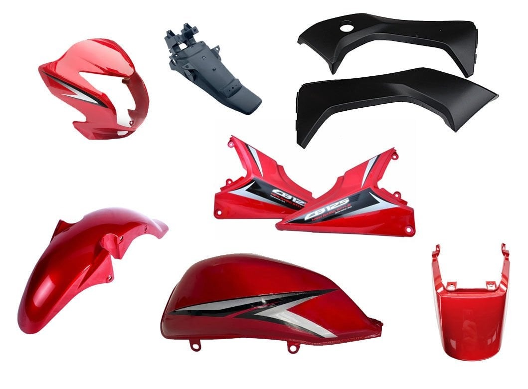 Honda Ace 125 Kırmızı Kaporta Seti Honda Ace 125 Kırmızı Kaporta Seti