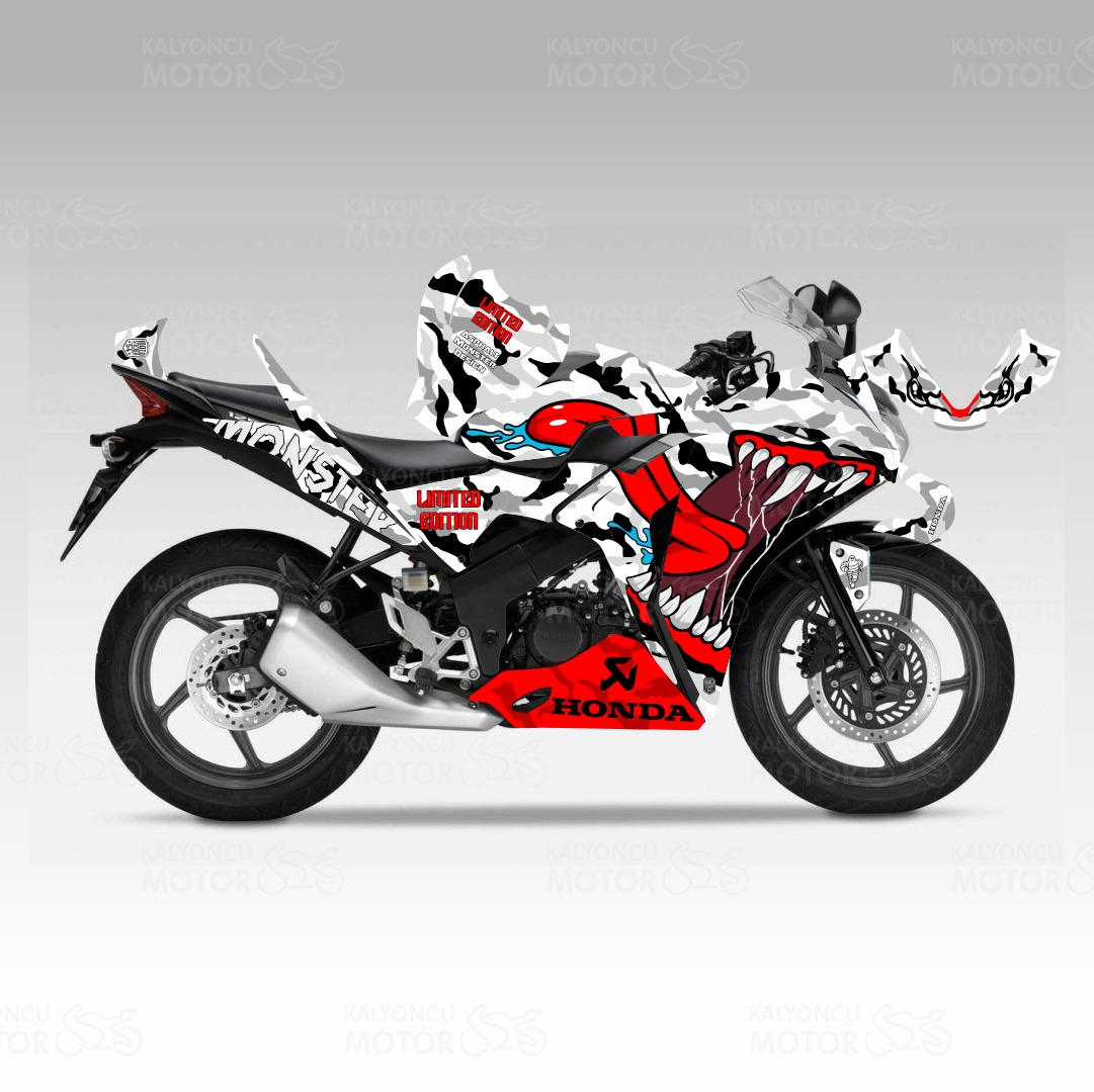 Honda CBR 125 Sticker Set Asphalt Monster Honda CBR 125 Sticker Set Asphalt Monster