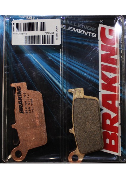 Braking 701CM44 2009-2020 Kawasaki Klx 250 Uyumlu Arka Fren Balatası Sinterli Balata Braking 701CM44 2009-2020 Kawasaki Klx 250 Uyumlu Arka Fren Balatası Sinterli Balata