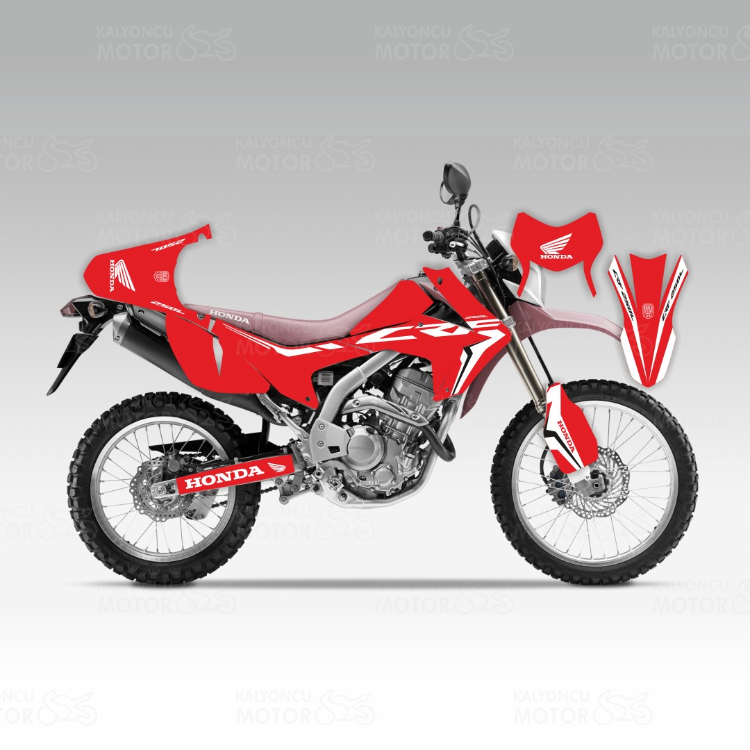 Honda CRF 250 L Red Theme Design Sticker Set Honda CRF 250 L Red Theme Design Sticker Set
