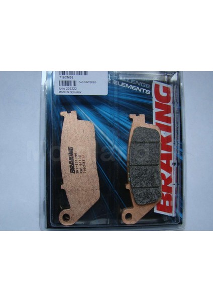Brenta Braking 716CM55 2007-2012 Kawasaki Z 750 Uyumlu Ön Fren Balatası Sinterli Balata
